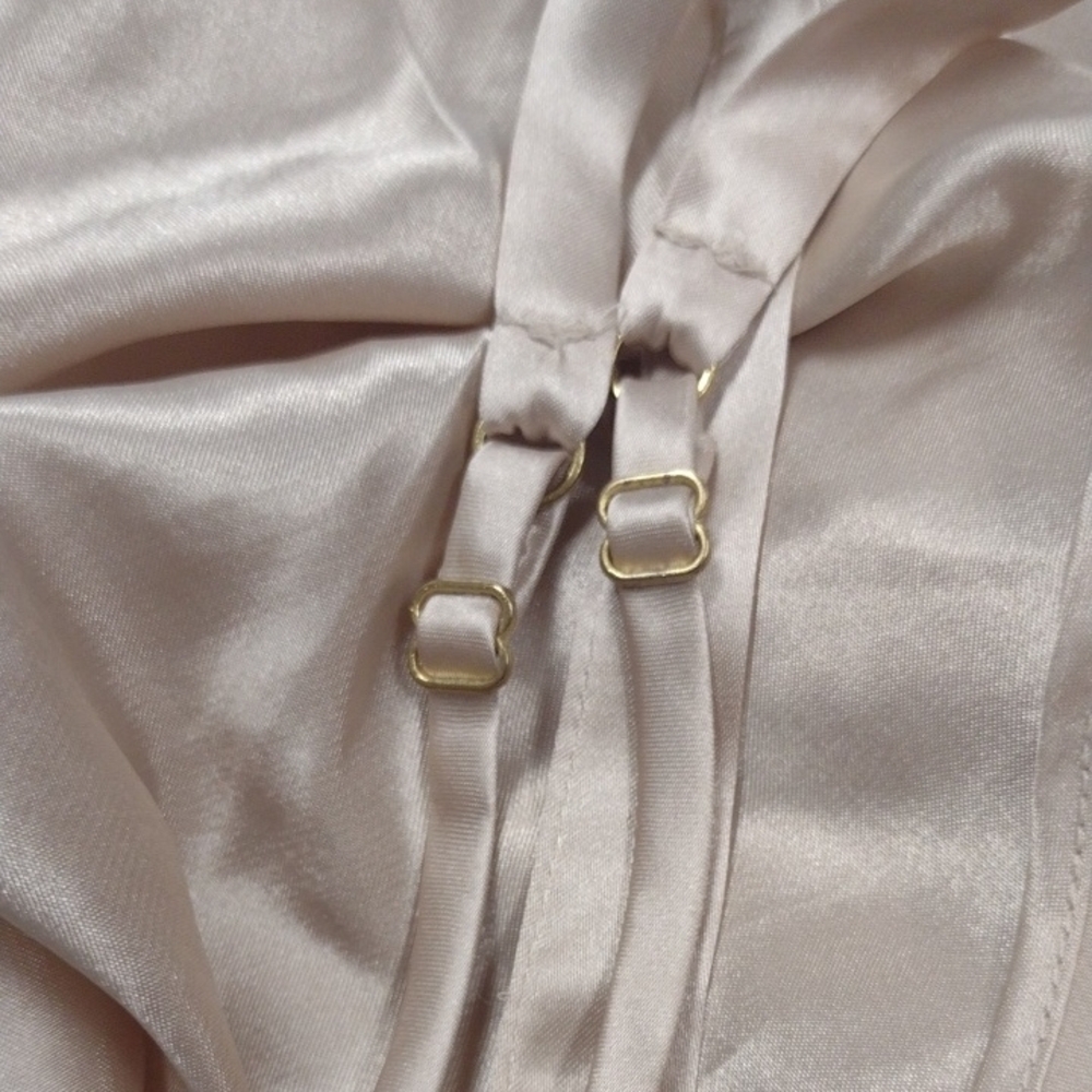 Elegant Satin Chemise in Cream , Babydoll, Sexy,Feminine. - Picture 10 of 13
